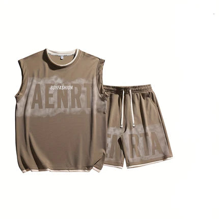 Conjunto deportivo casual de dos piezas para hombre