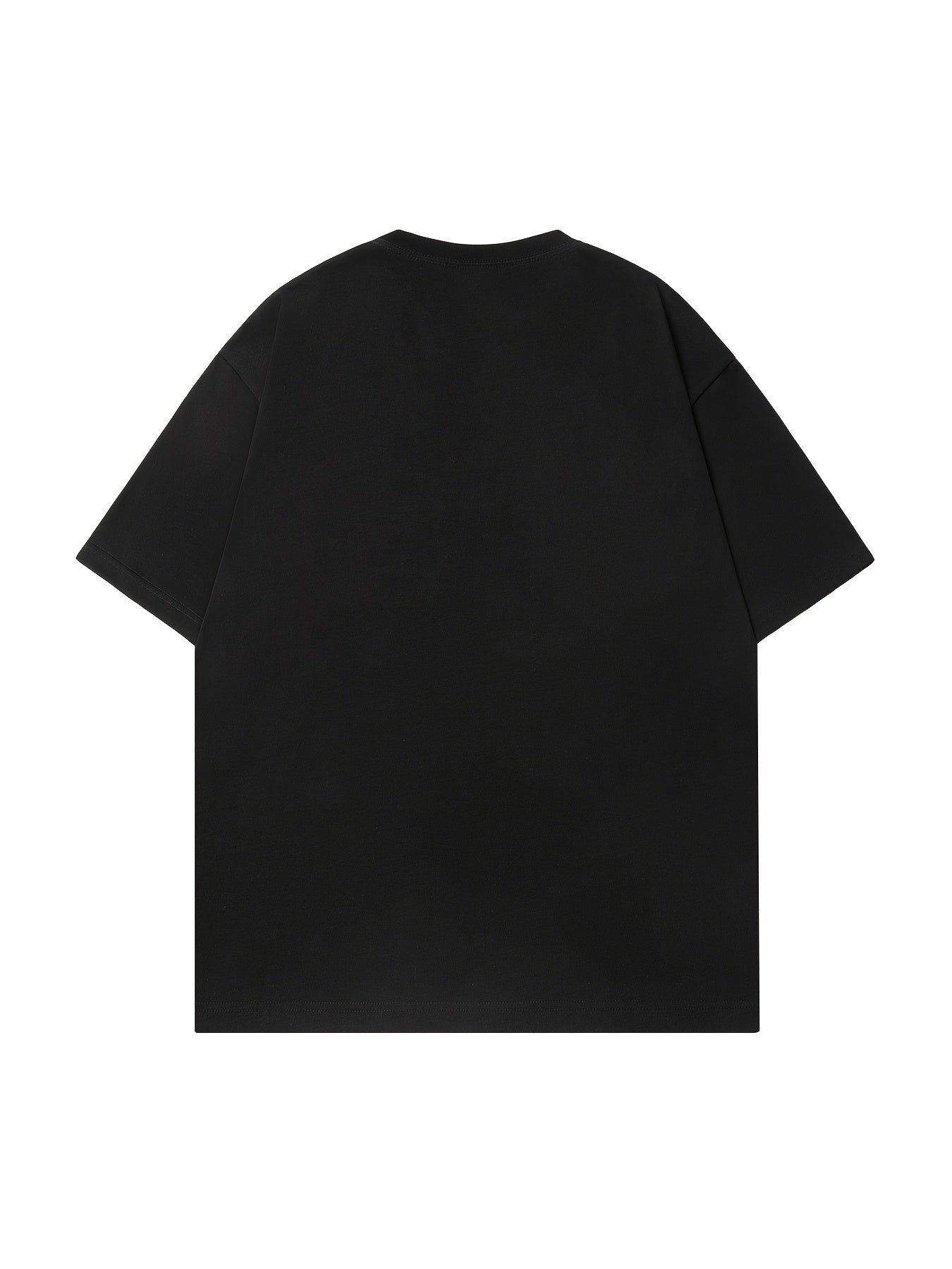 Men’s casual cotton T-shirt with embroidered pattern