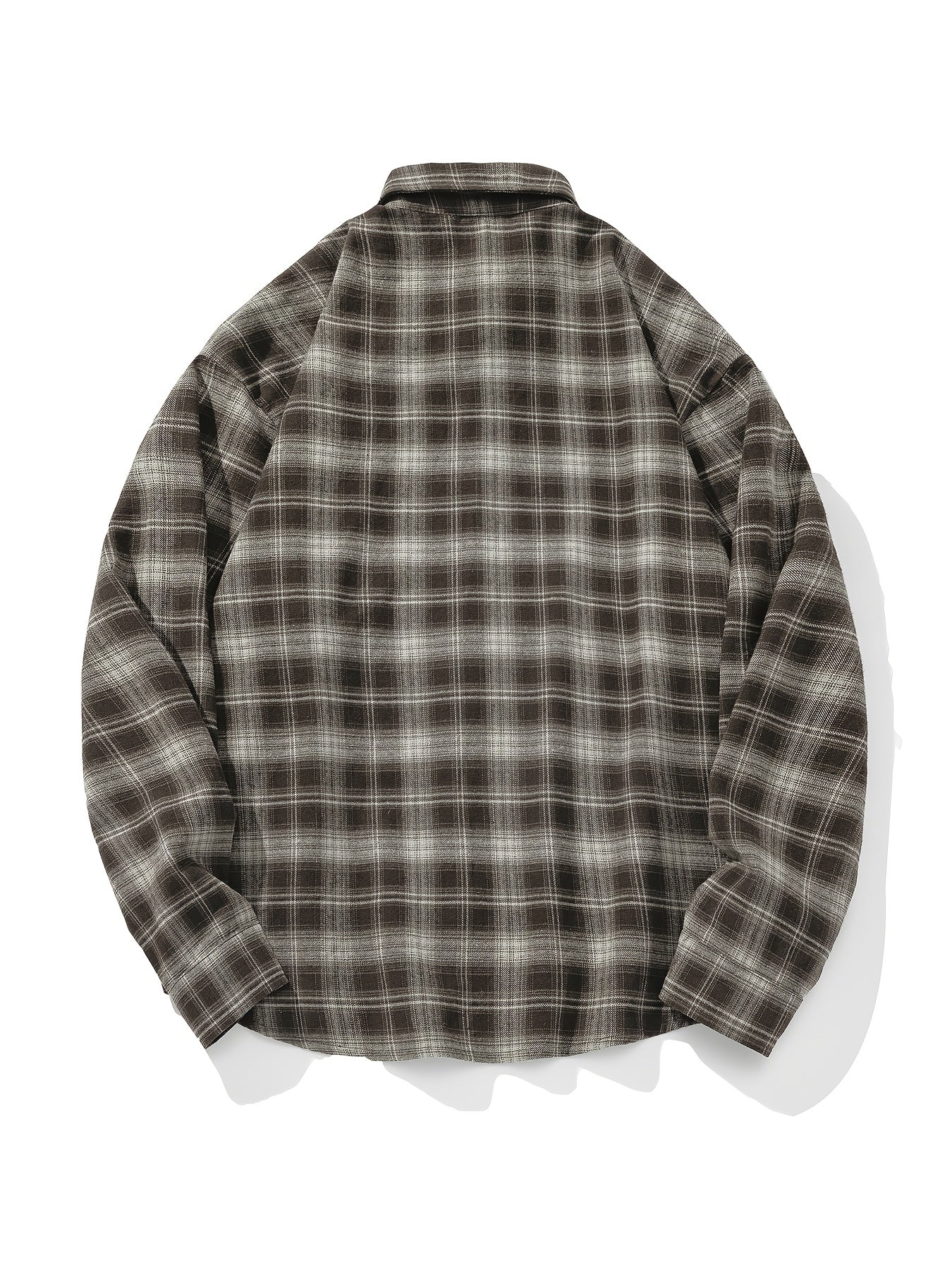 Chemise à manches longues de printemps et d’automne pour hommes avec col brodé