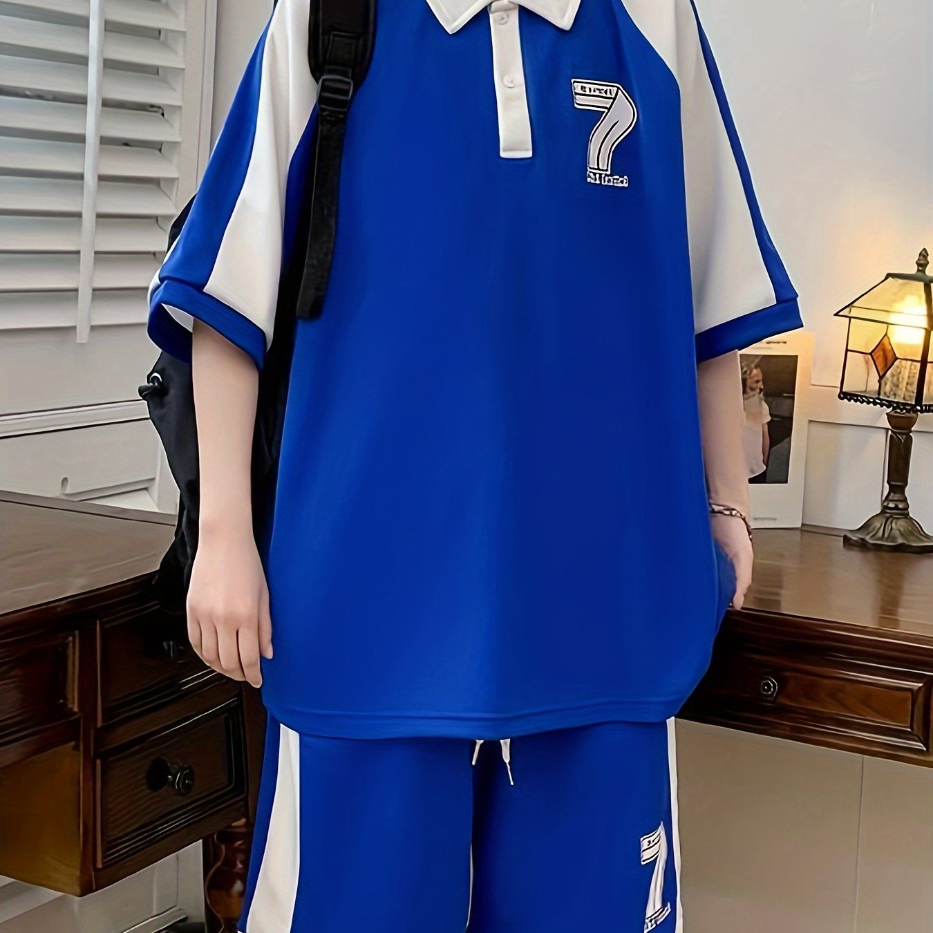 Conjunto de ropa casual de verano para hombre  2 piezas manga corta y pantalones cortos