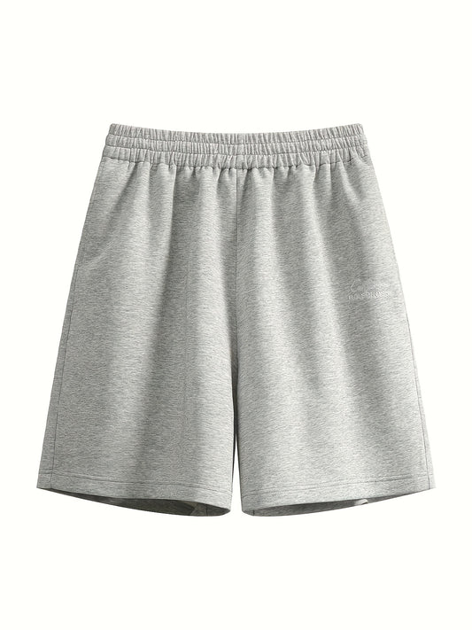 Pantalón corto de corte holgado Gris