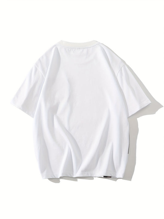 Camiseta de verano de manga corta para hombre tela ligera y transpirable