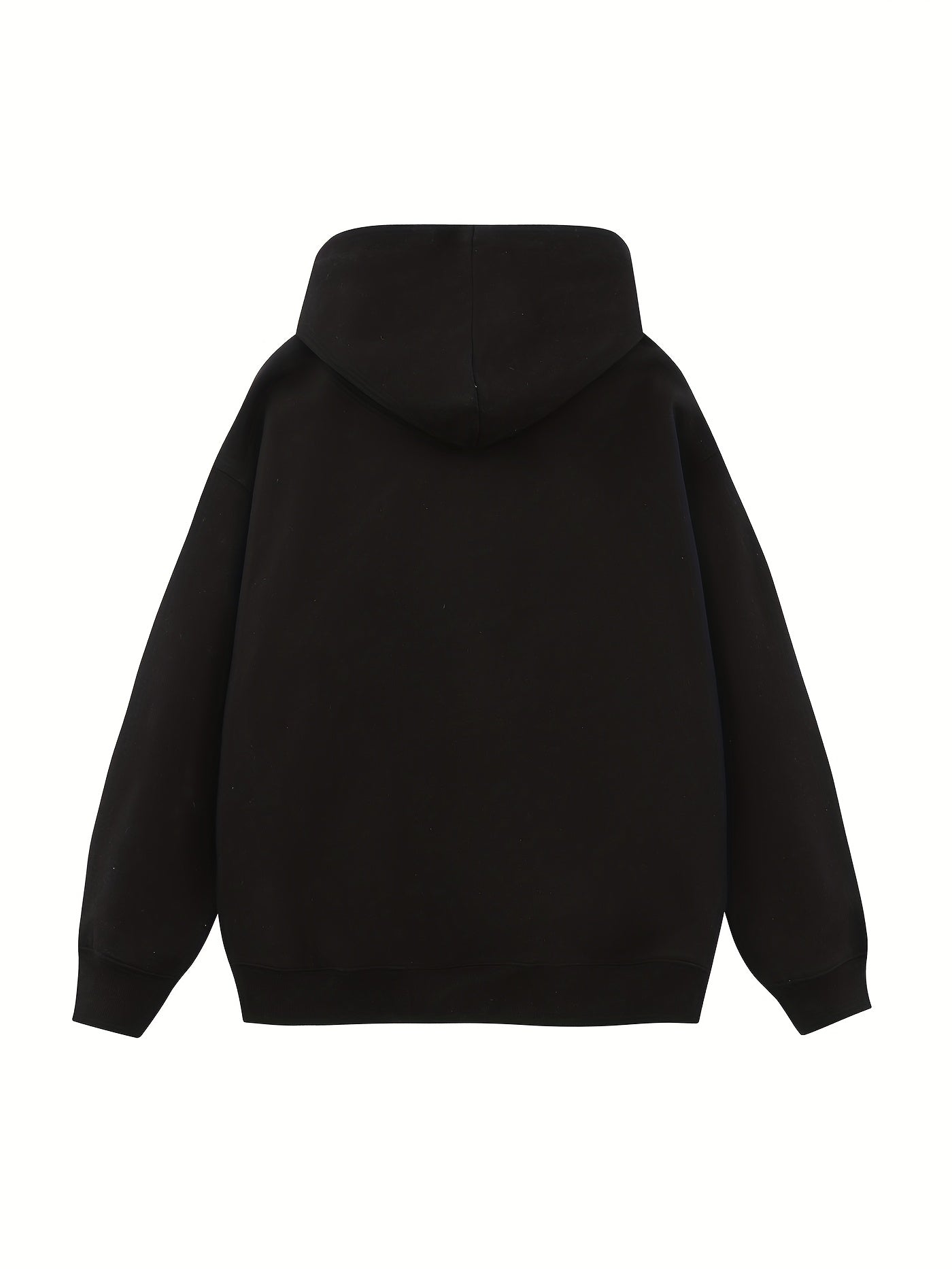 Men’s loose fit hoodie with plaid collar