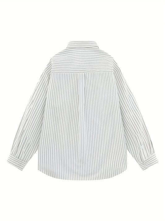 Camisa de manga larga con rayas
