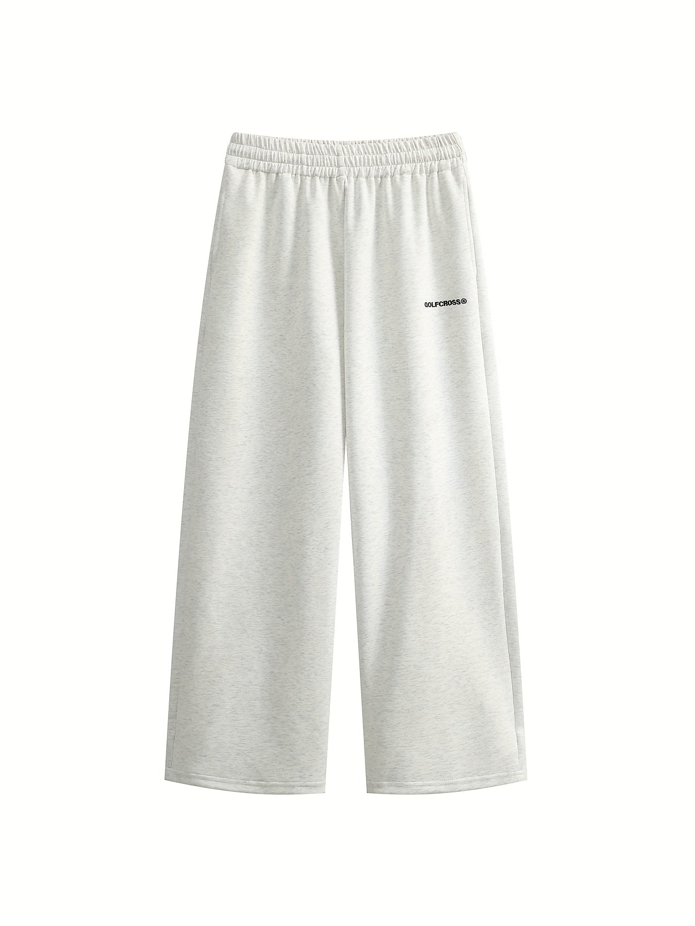 Light and breathable casual jogging in cotton blend with embroidered pattern.