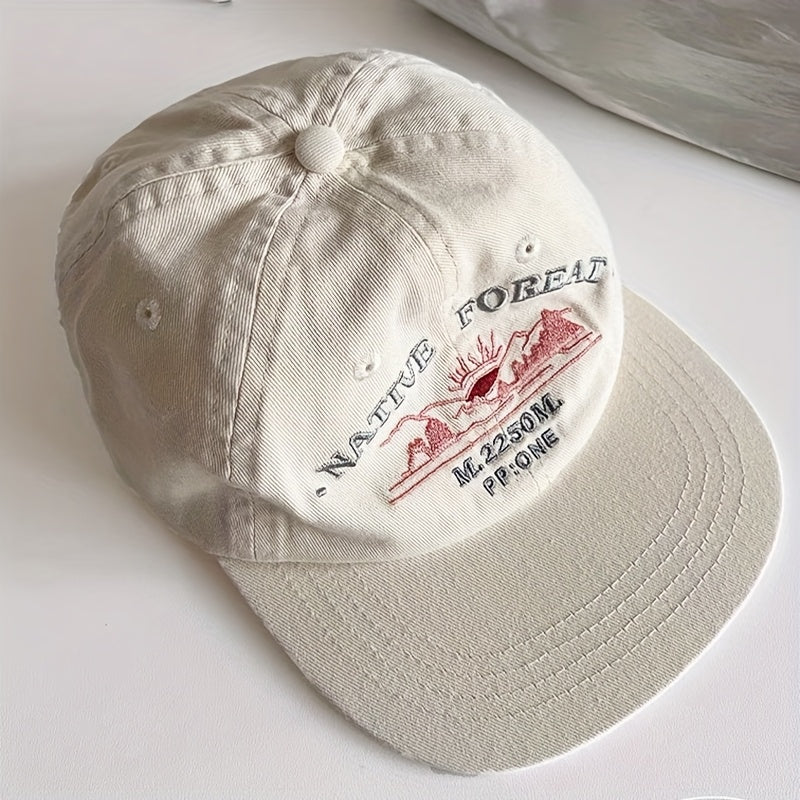 Adjustable flat visor cap
