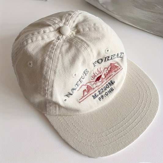 Gorra con visera plana ajustable