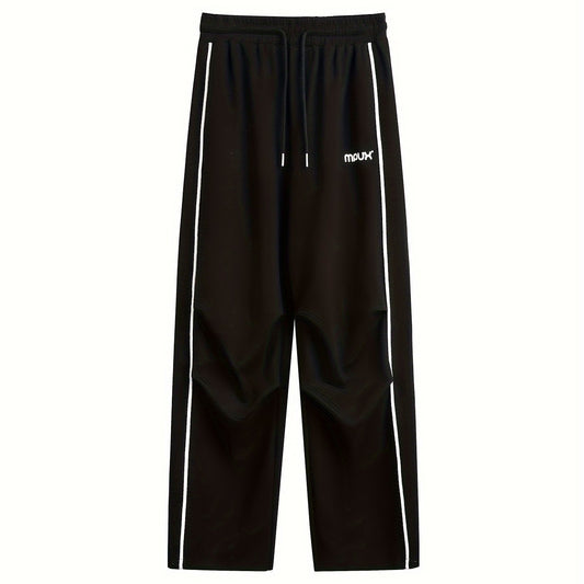 Pantalones deportivos holgados con bolsillos para hombre negros