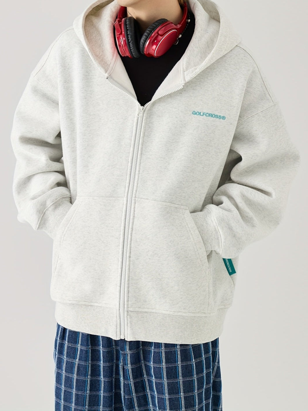 Sudadera con capucha gruesa y cremallera