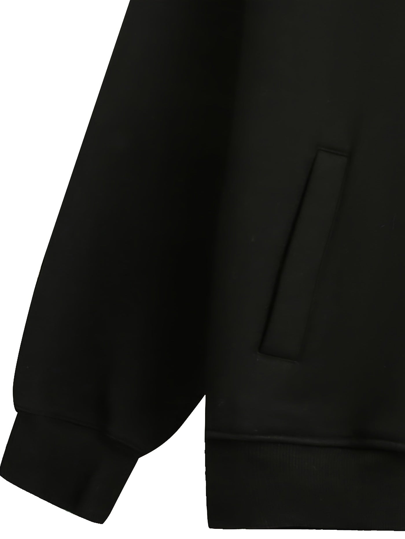 Sudadera informal negra con capucha