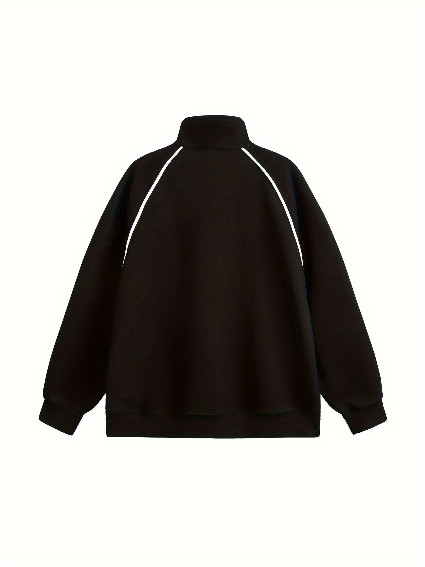 Sudadera informal negra con capucha