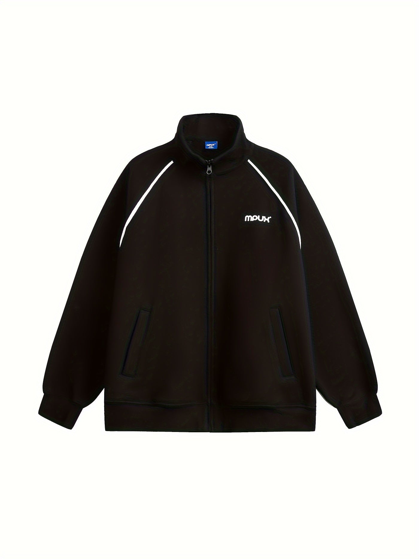 Sudadera informal negra con capucha