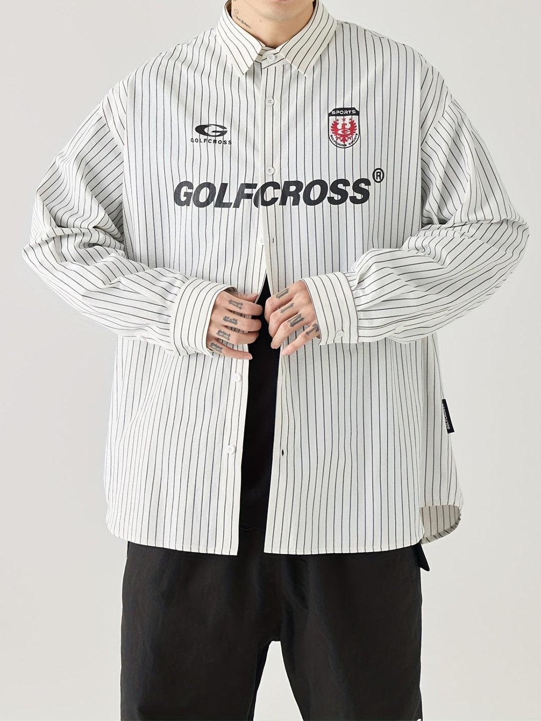 Camisa de manga larga con rayas