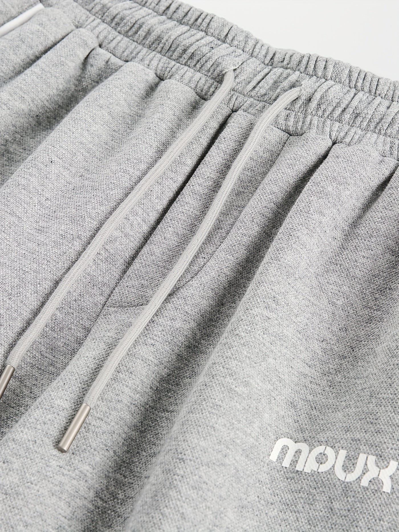 Gray striped loose sweatpants