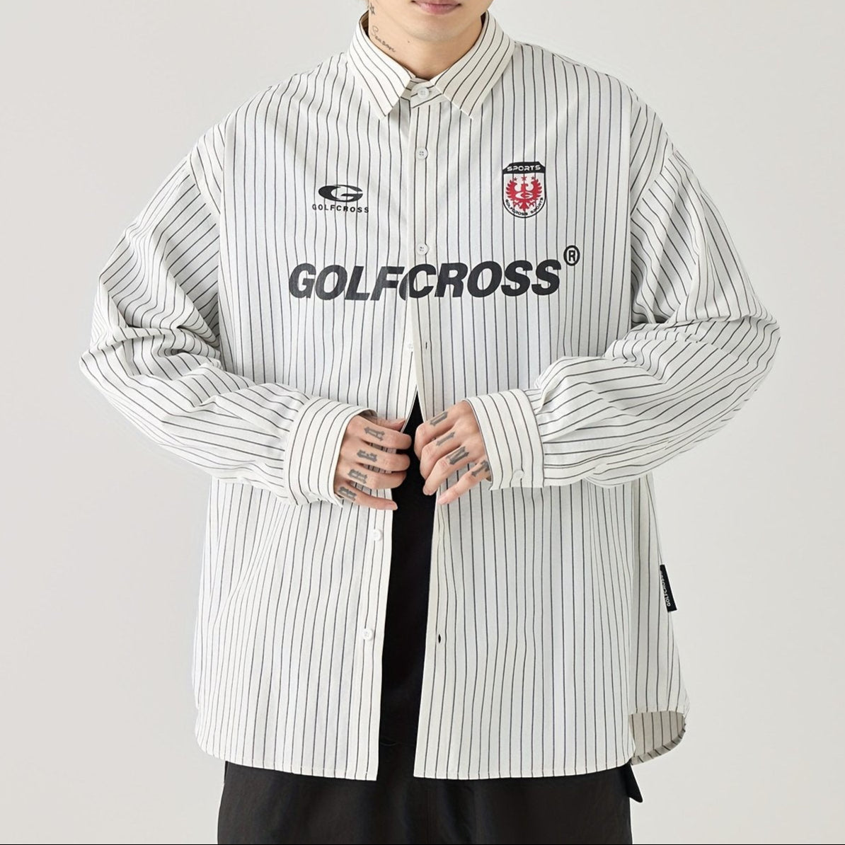 Camisa de manga larga con rayas