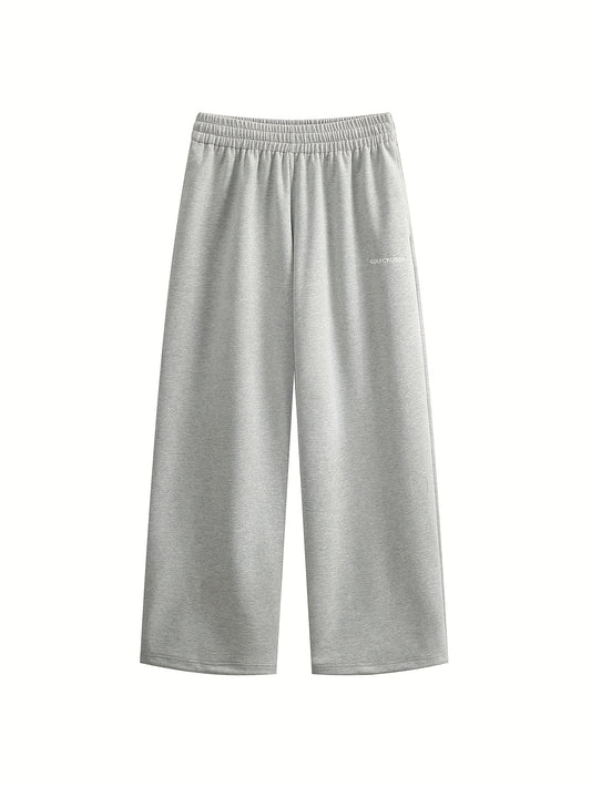 Jogging casual ligero y transpirable, en mezcla de algodón, con motivo bordado.