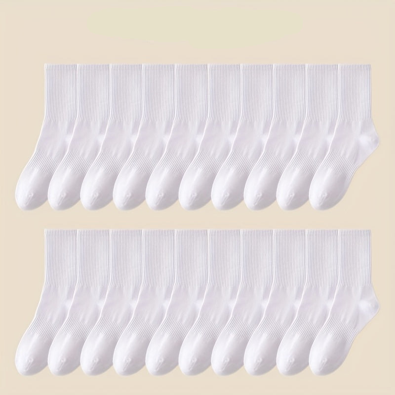 20 pairs of black and white high socks