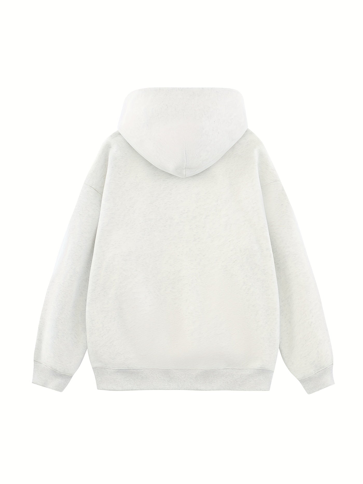 Men’s loose fit hoodie with plaid collar