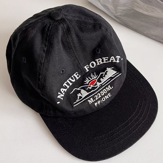 Gorra con visera plana ajustable