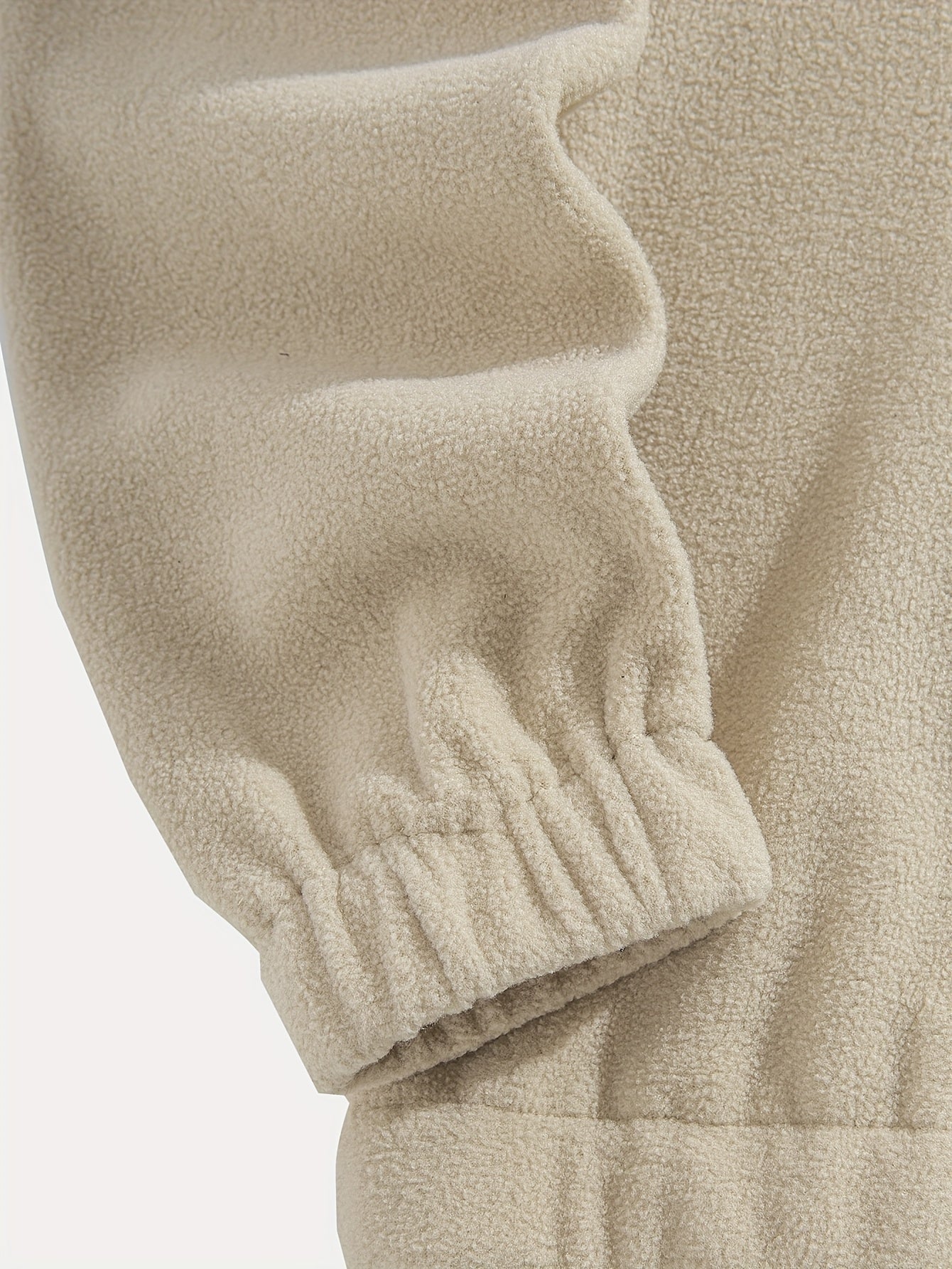 Sudadera con cremallera de polar bordado California para hombre