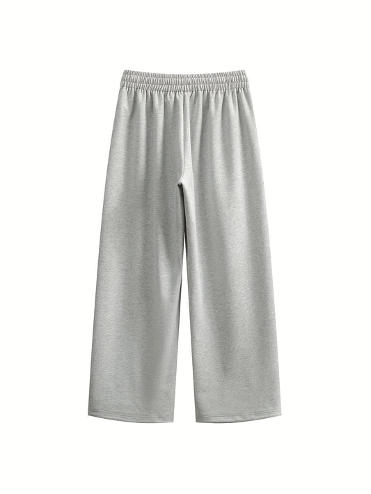 Jogging casual ligero y transpirable, en mezcla de algodón, con motivo bordado.